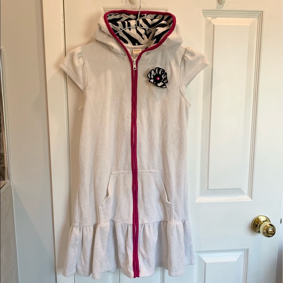 Gymboree Youth Girls Hooded Swim Coverup ๐บ Size Large (10-12) - Picture 7 of 15